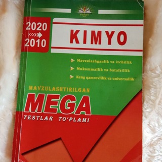 MEGA KIMYO yechimlari