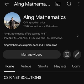 CSIR NET MATHEMATICS